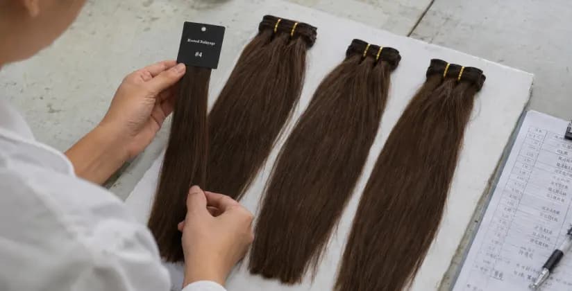 Hair extension color and texture quality comparison