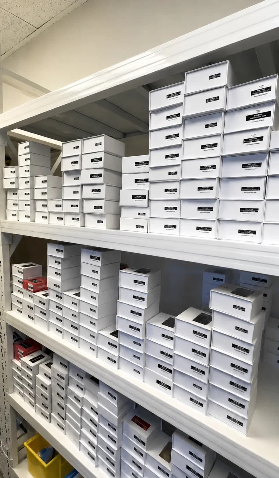 Warehouse shelves