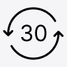 30-day easy return icon